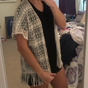 White Lace Kimono